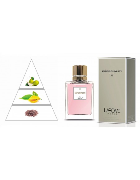 ESPECIALITI by LAROME (55F) Parfum Femme - Pyramide olfactive