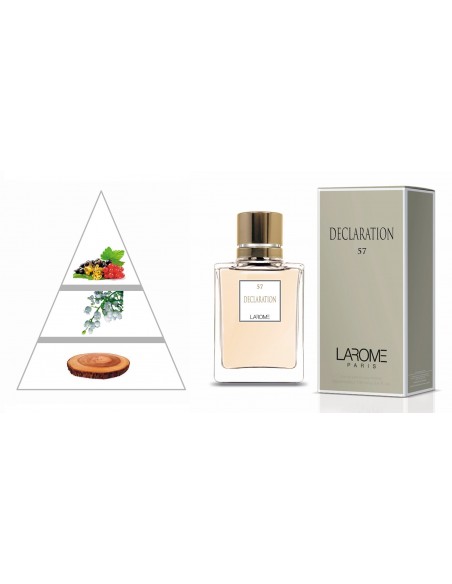 DECLARATION by LAROME (57F) Perfume Feminino - Pirâmide olfatória
