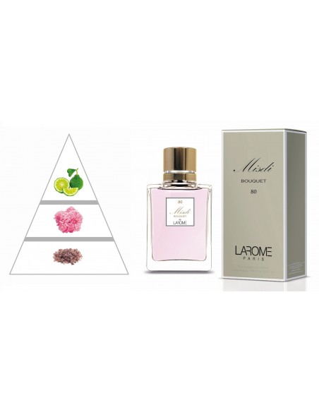MISDI BOUQUET by LAROME (80F) Parfum Femme - Pyramide olfactive