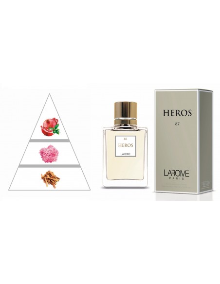 HEROS by LAROME (87F) Parfum Femme - Pyramide olfactive