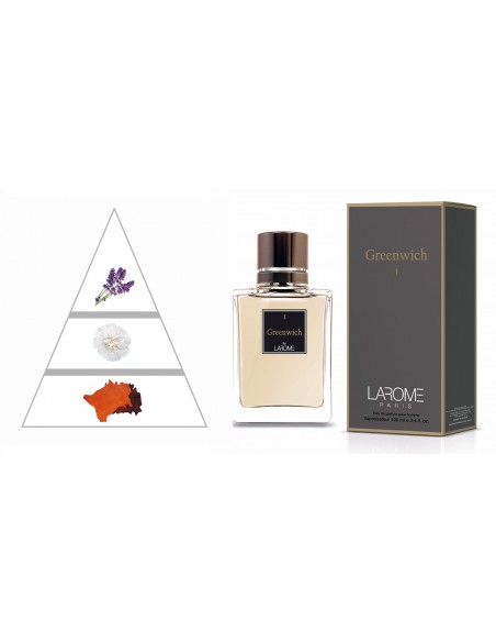 GREENWICH by LAROME (1M) Perfume for Man - Olfactory pyramid