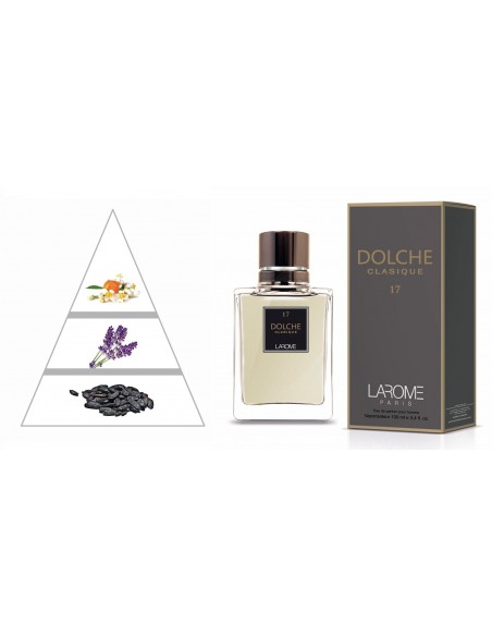 DOLCHE CLASIQUE by LAROME (17M) Perfume Masculino - Pirâmide olfatória