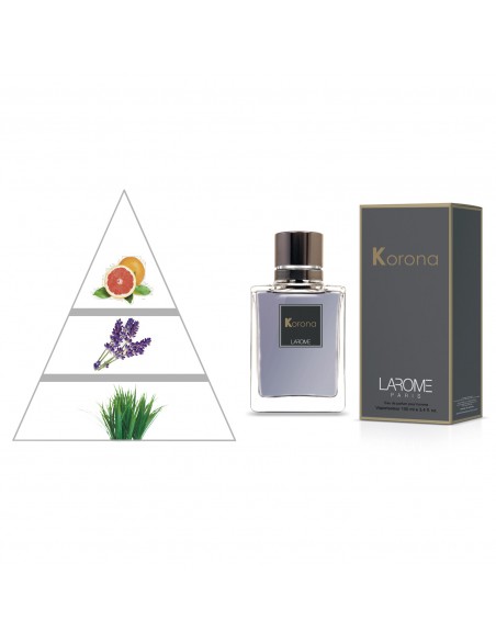 KORONA by LAROME (18M) Parfum Homme - Pyramide olfactive